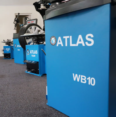 Atlas Equipment Range in the Tyre Bay Direct Showroom