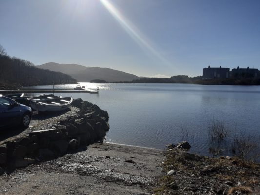 The amazing sunshine over Trawsfnydd Lake when the ISN Garage Assist went for an install in North Wales.