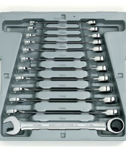 GearWrench 12pc Combination Ratcheting Wrench Set Metric