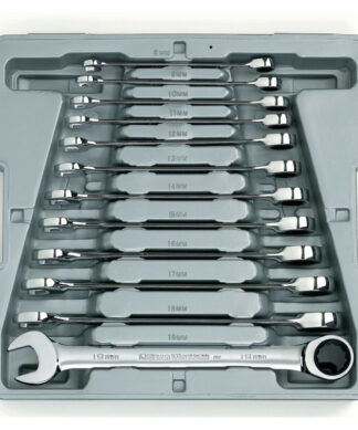 GearWrench 12pc Combination Ratcheting Wrench Set Metric
