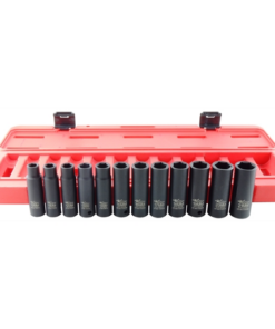 12pc Impact Deep Metric Socket Set 1/2 Drive