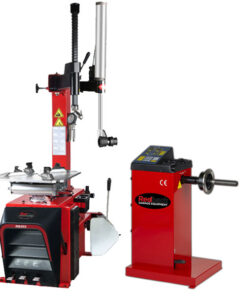 Tyre Changer with assist arm and 109 handspin balancer