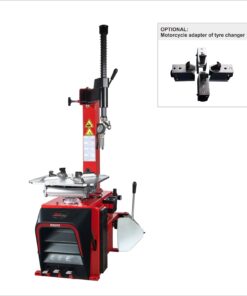 RB202 tyre changer with optional motorcycle adapter