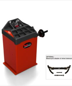 RB800 wheel balancer with motorcycle adapter