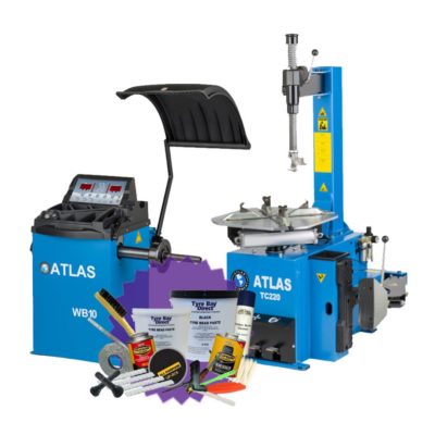 Atlas Tyre Changer & Wheel Balancer Swing Arm Package