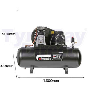 PX3/150-SRB Air Compressor dimensions