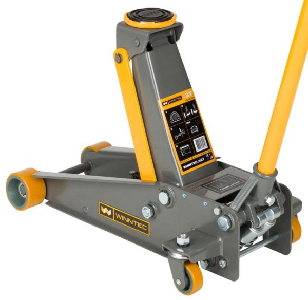 3 Ton Turbo Lift Trolley Jack (pu Wheels) by Winntec from Tyre Bay Direct.