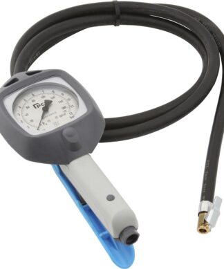 Tyre Inflator 0-170 psi & 0-12 bar, 1.8m Hose Euro Connector