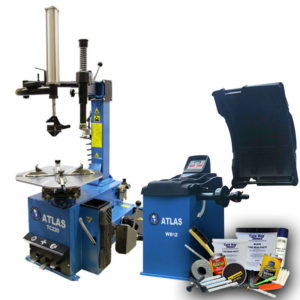 Atlas Workshop Tyre Fitting Package Tyre Changer Balancer and consumables
