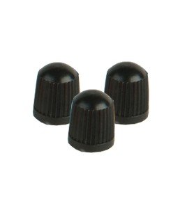 VC8BL- - Black Plastic Caps Qty 100