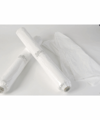 Disposable Seat Covers Roll of 100, Heavy duty 11 micron white polythene