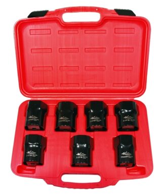 7PC Locknut Socket Set 1/2" Drive from Tyre Bay Direct