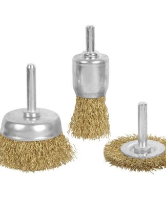 TBD238 - Set of 3 Wire Brushes for Drill